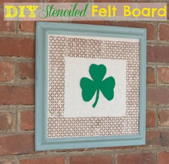 DIY Stenciled Felt Board and a Giveaway!