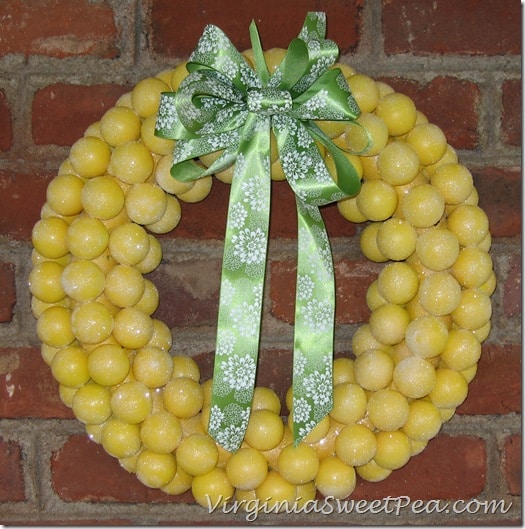 Lemon Head Wreath