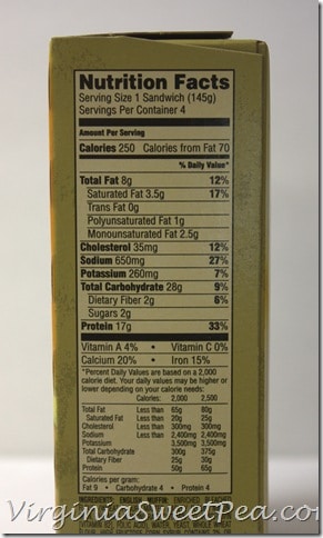 Jimmy Dean Delights Nutritional Facts