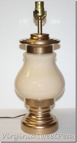 Lamp with Gold Paint