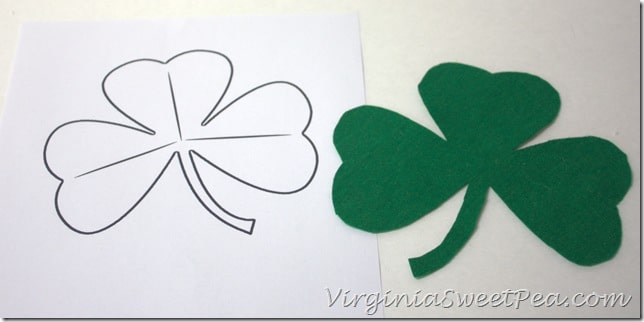 Shamrock from Felt