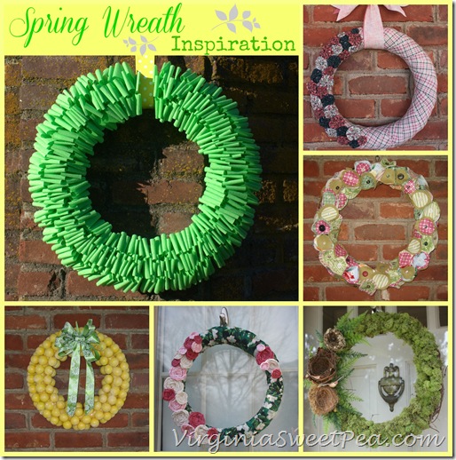 Spring Wreath Inspiration by virginiasweetpea.com