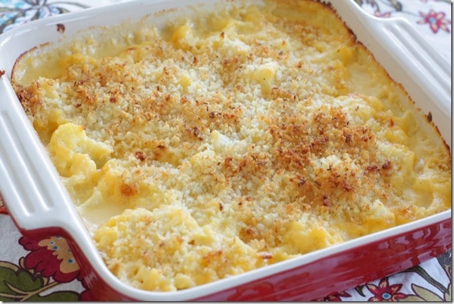 Cauliflower Cheddar Gratin