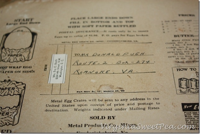 Vintage Egg Shipping Label