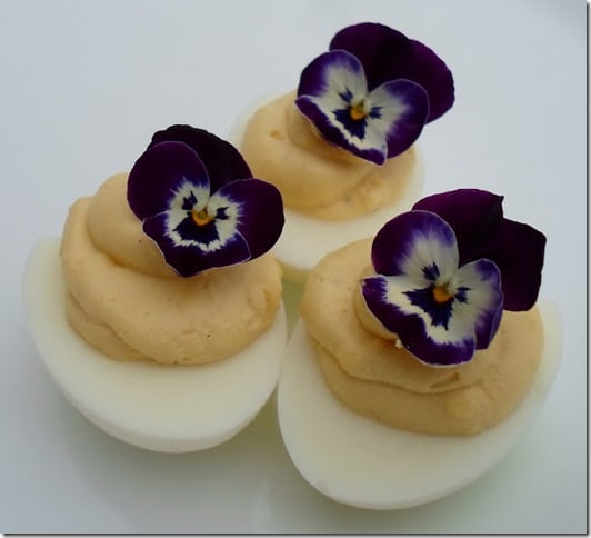 Floral Deviled Eggs