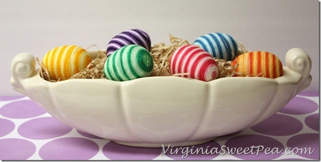 Striped Easter Eggs