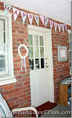 Happy Easter Pennant Using Cereal Boxes