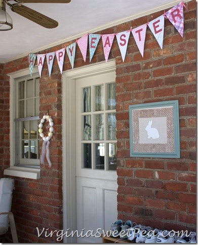 Happy Easter Cereal Box Pennant