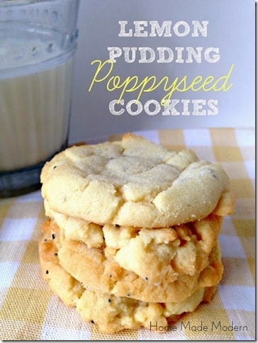 Lemon Pudding Poppyseed Cookies