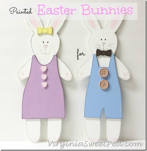 Painted Easter Bunnies by Sweet Pea