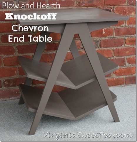 Plow and Hearth Knockoff Chevron End Table by virginiasweetpea.com