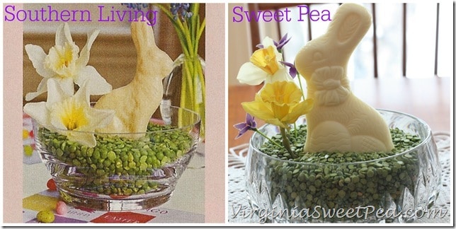 Southern Living and Sweet Pea Easter Centerpieces