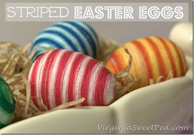 Striped Easter Eggs by virginiasweetpea.com