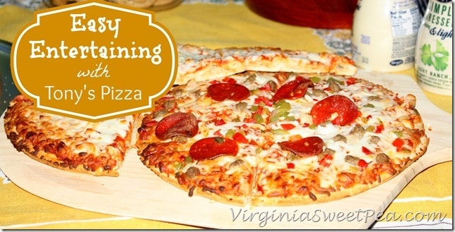 Easy Entertaining with Tony's Pizza by virginiasweetpea.com