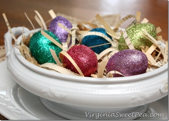 Glittered Easter Eggs2