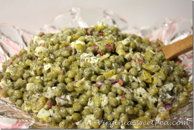 Easy Pea Salad by virginiasweetpea.com