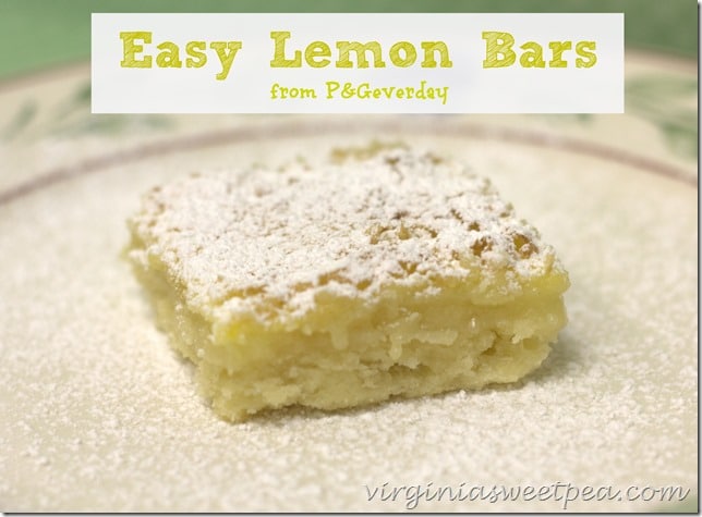 Easy Lemon Squares from P&Geverday