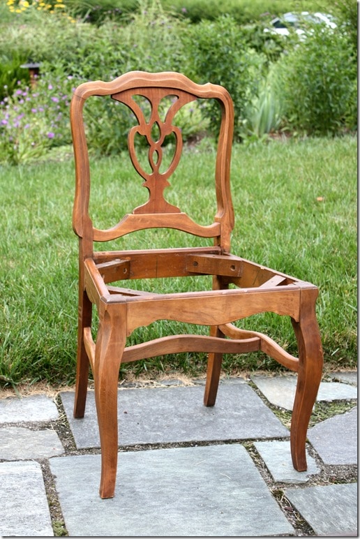 Chair After Stripping and Staining