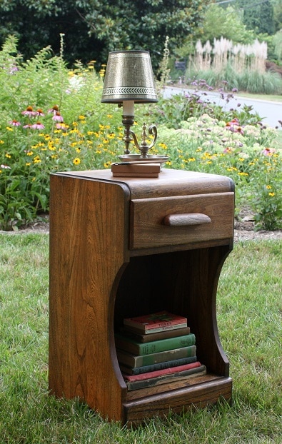 Vintage Bedside Table Makeover (No Paint!)