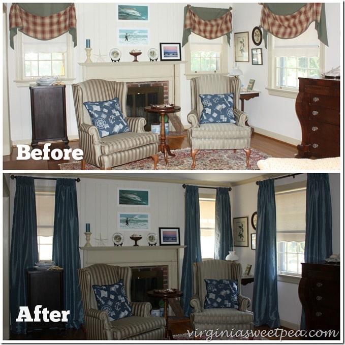 New Drapes - Before and After