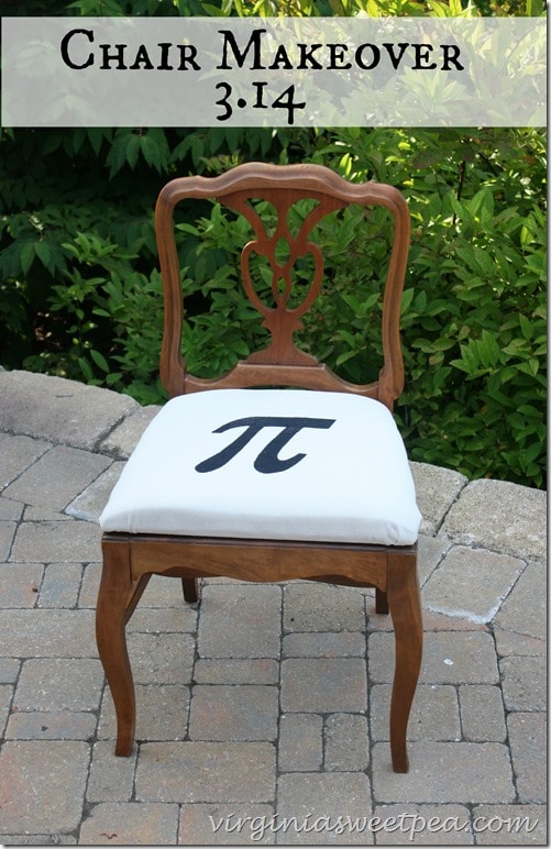 Pi Themed Chair Makeover