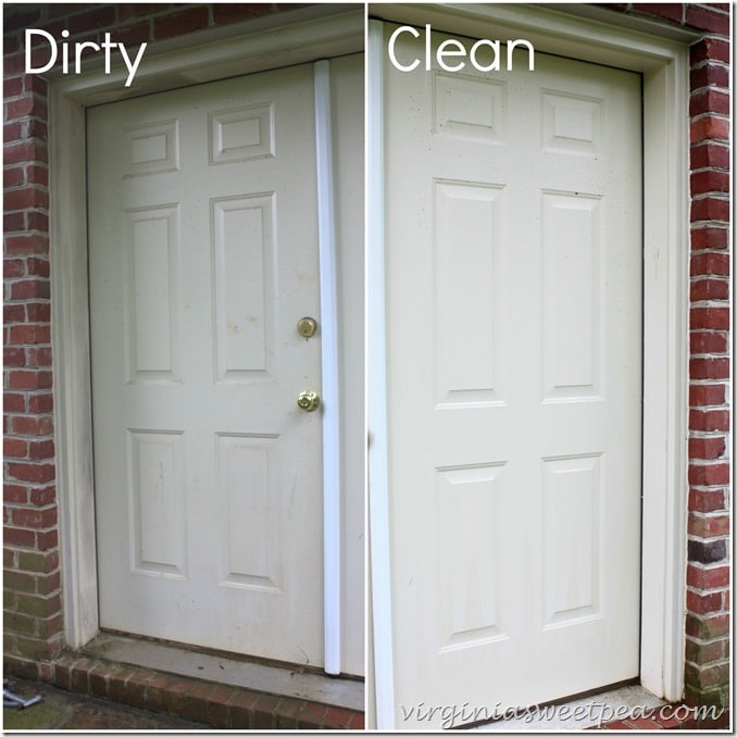 Basement Doors - Dirty and Cleaned