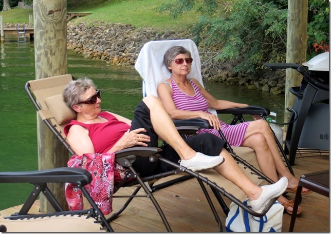 Mama and Judy relax at SML