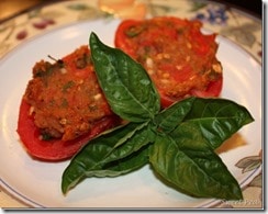 Delicious Stuffed Tomatoes by virginiasweetpea.com