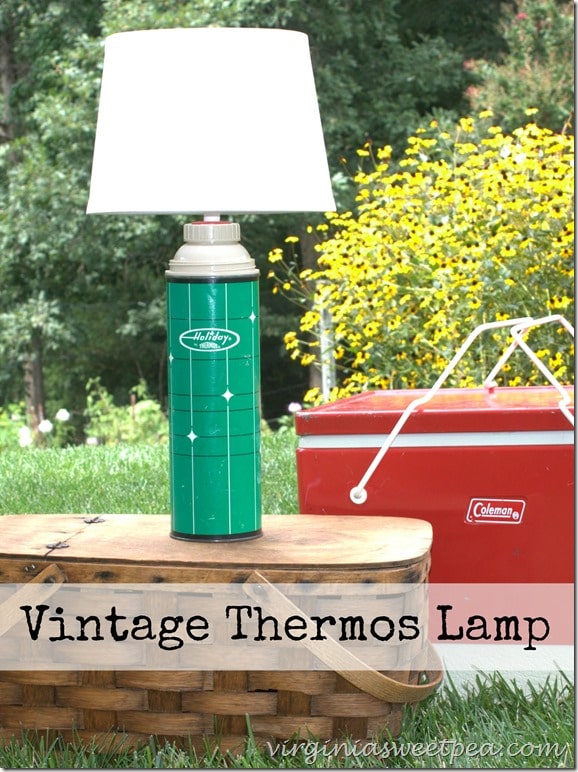 Upcycled Vintage Thermos Lamp by virginiasweetpea.com Upcycled Vintage Thermos Lamp by virginiasweetpea.com