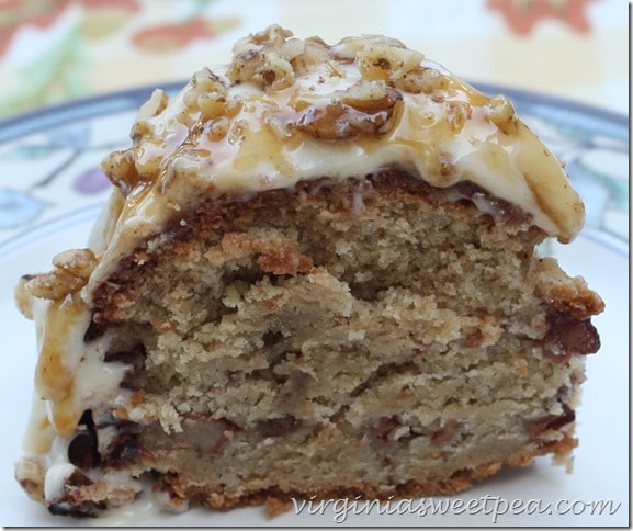 Caramel Apple Pound Cake by virginiasweetpea.com