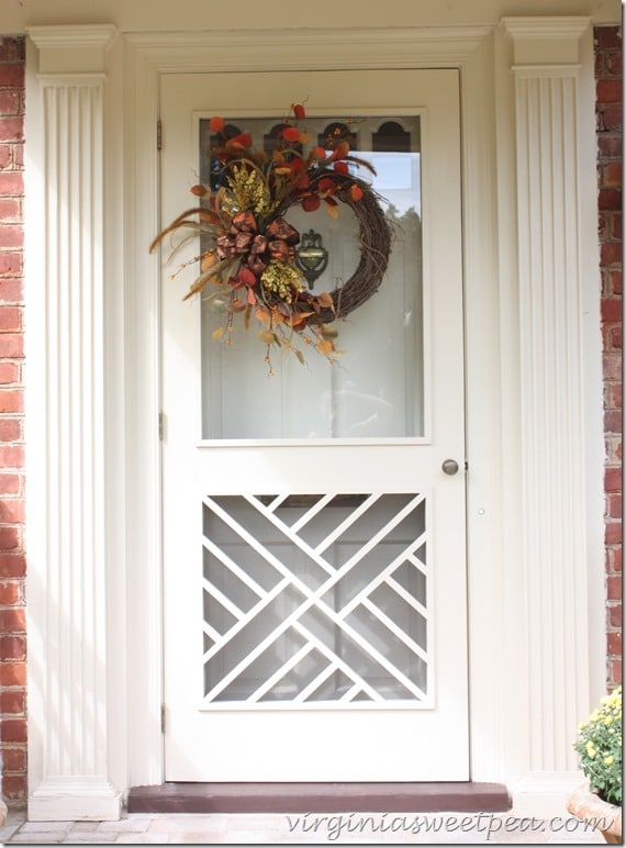 Fall Front Door by virginiasweetpea.com