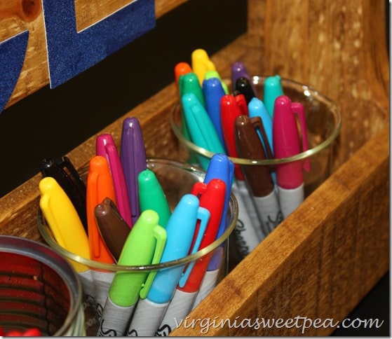 Sharpies in Pallet Caddy #inspirestudents  #teacherschangelives #pmedia #ad