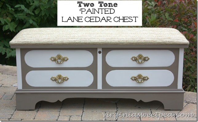 Two Tone Painted Lane Cedar Chest by virginiasweetpea.com