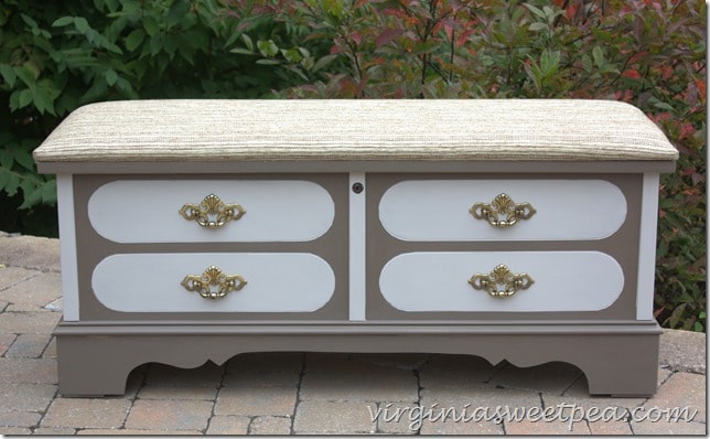 Lane Cedar Chest Makeover by virginiasweetpea.com