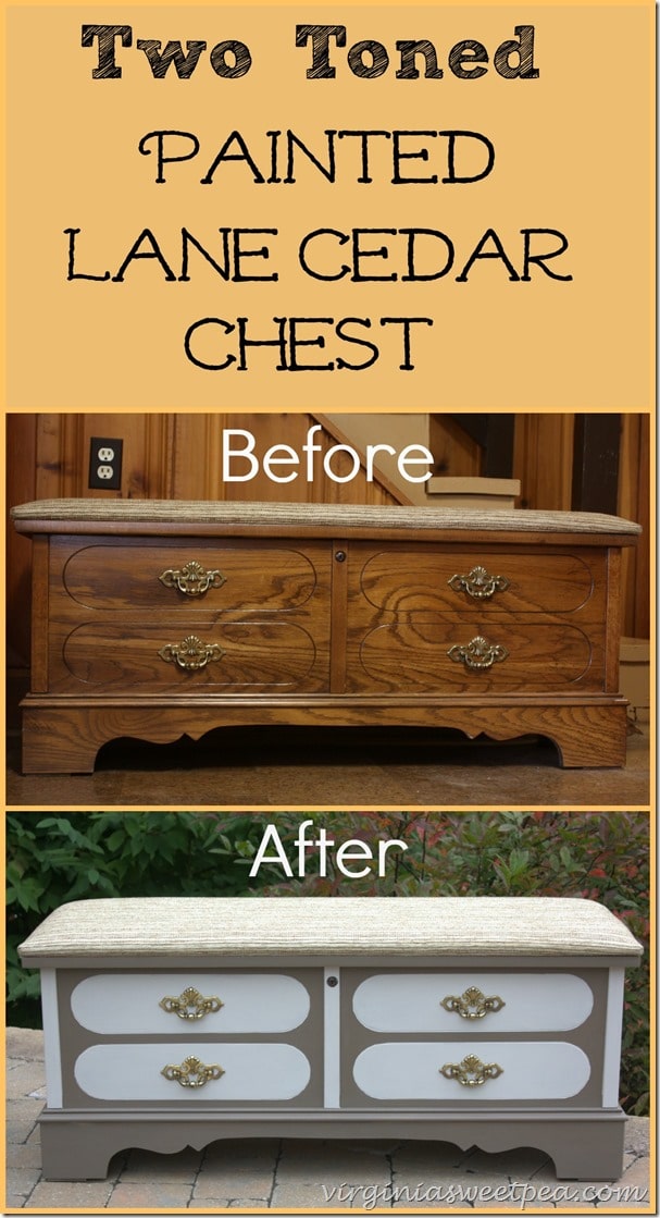 Two Toned Painted Lane Cedar Chest by virginiasweetpea.com