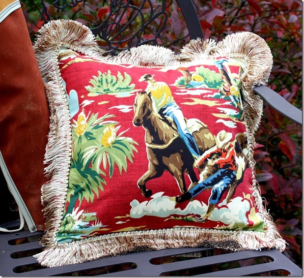 DIY Decorator Pillow - Cowboy Theme