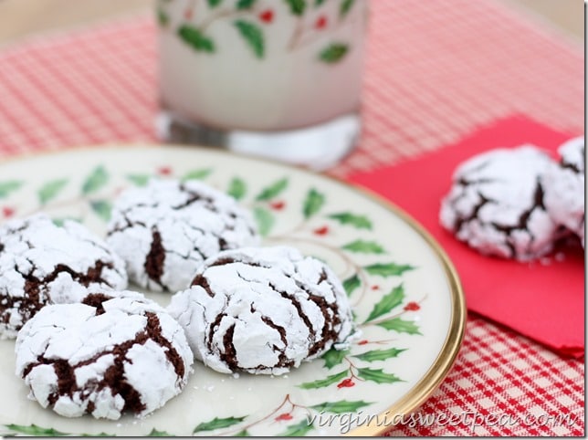 Chocolate Crinkles-Easy Cookie by virginiasweetpea.com