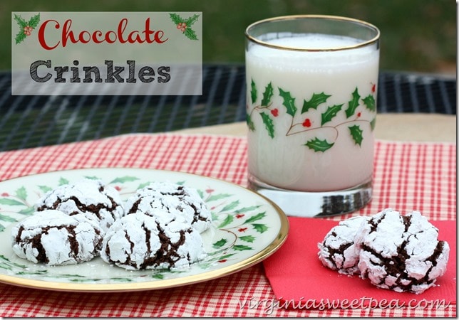 Chocolate Crinkles by virginiasweetpea.com