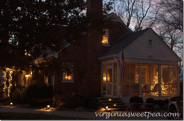 Christmas Tree on Porch 2014