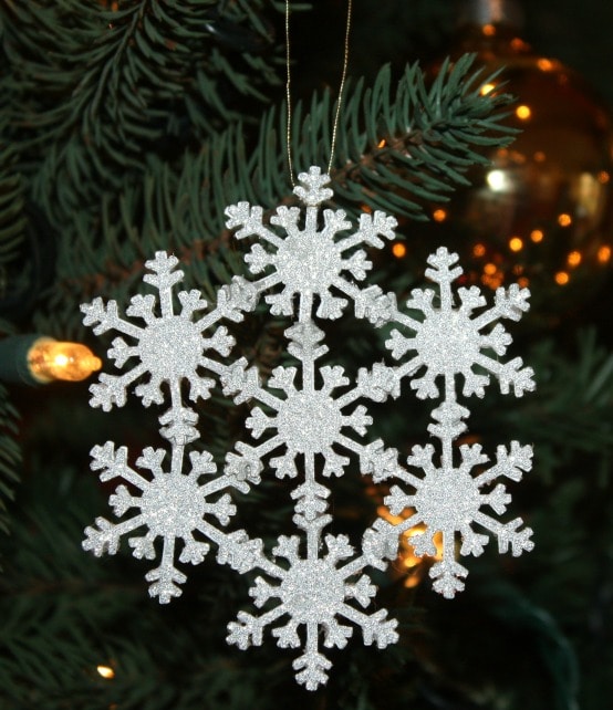 Sparkly Snowflake Ornament