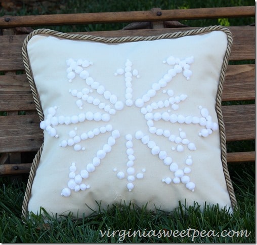 Snowflake Christmas Pillow Printable Post