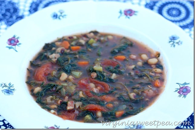 Lucky Soup with Black Eye Peas for New Year's Day