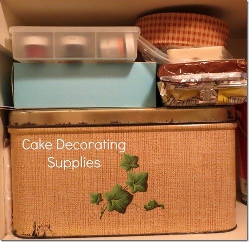 Cake Decoration Storage Idea by virginiasweetpea.com