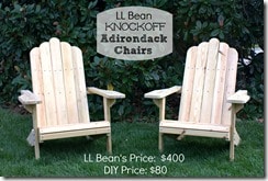 DIY Adirondack Chairs by virginiasweetpea.com