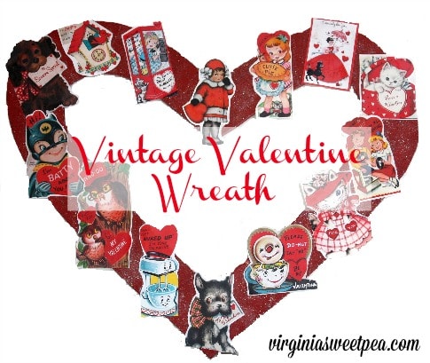 Pinterest Inspired Vintage Valentine Wreath