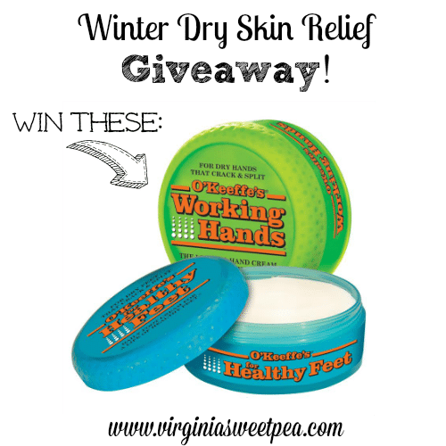 Winter Dry Skin Relief Giveaway!  3 Winners!