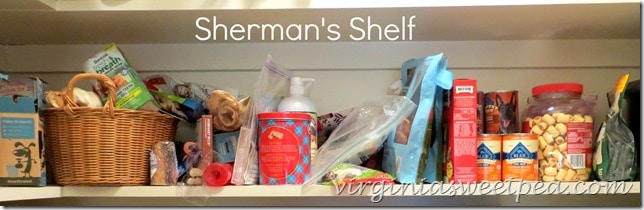 Sherman's Shelf Before