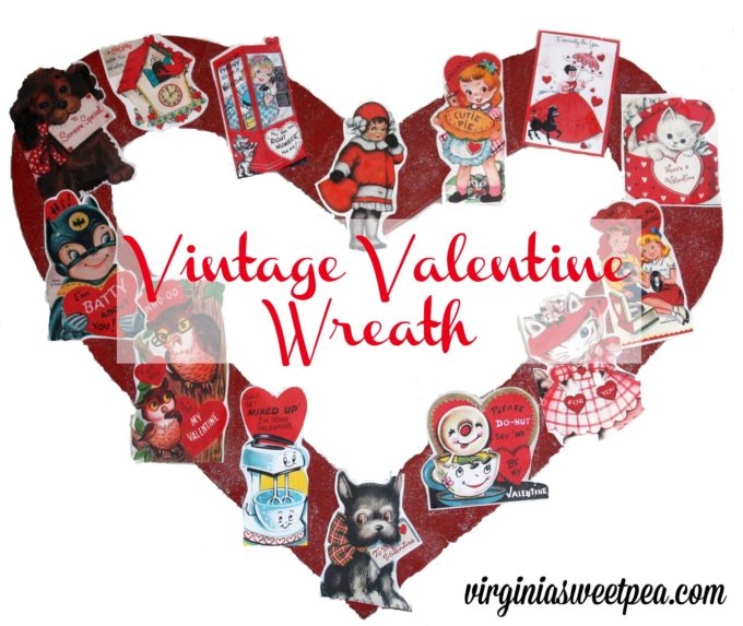 Vintage Valentine Wreath by virginiasweetpea.com