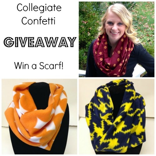 Collegiate Confetti Scarf Giveaway