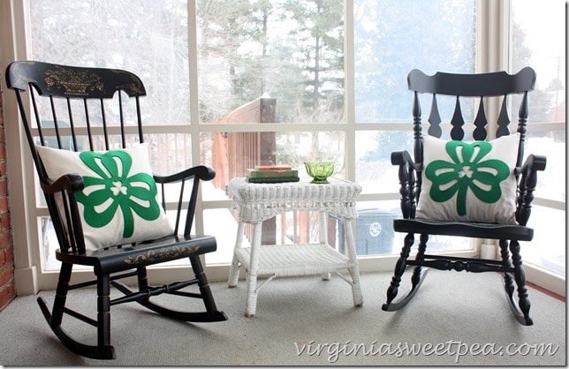 Easy St. Patrick's Day Pillows Using a Dollar Store Supply